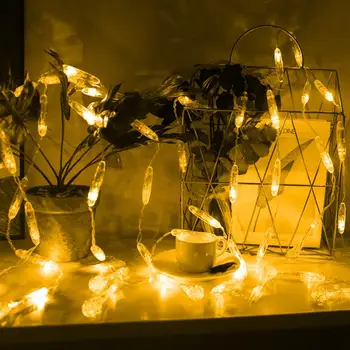 

3m Warm White/Multicolor LED Curtains Lamp String EU Plug Decorative Fairy Lights Outdoor Home Party Waterproof Icicles Light