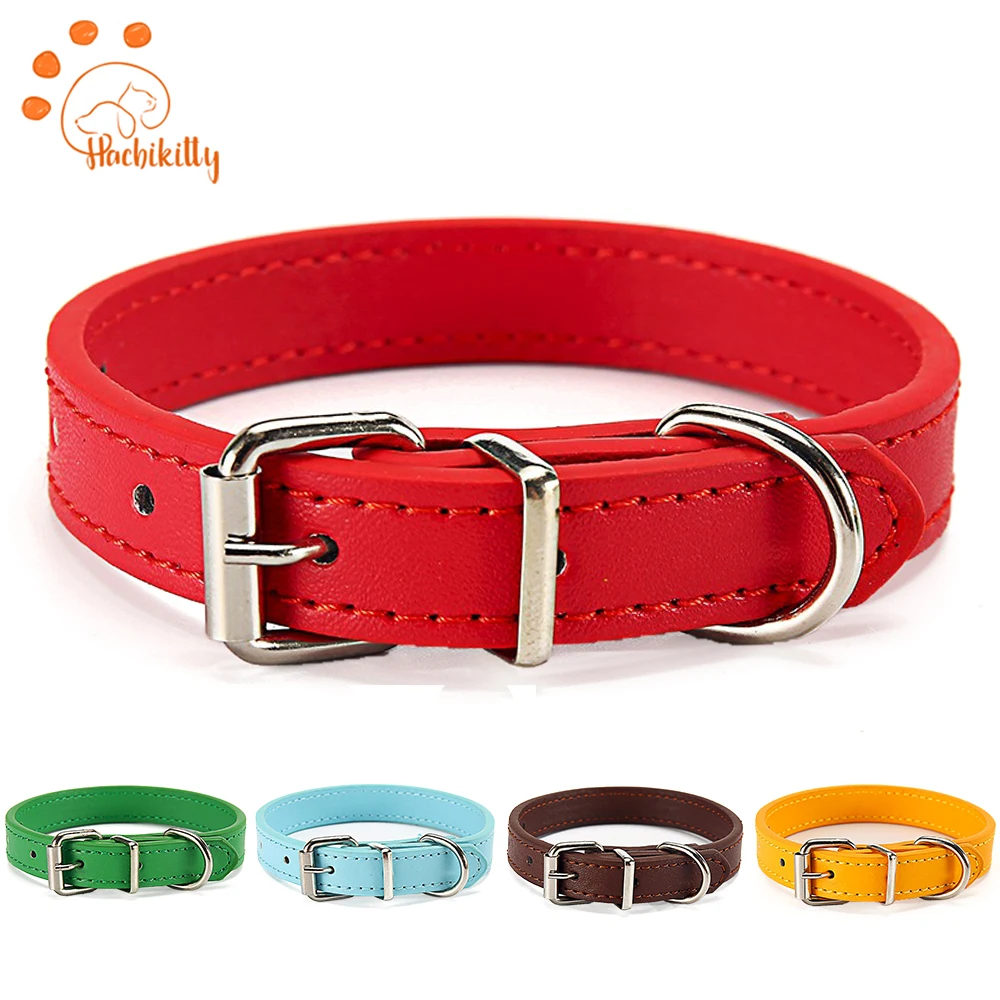 Collar de gato de seguridad Collar de perro Chihuahua sólido Collar de perro para gatos y mascotas gato collares ajustable correa de mascotas gato plomo suministros