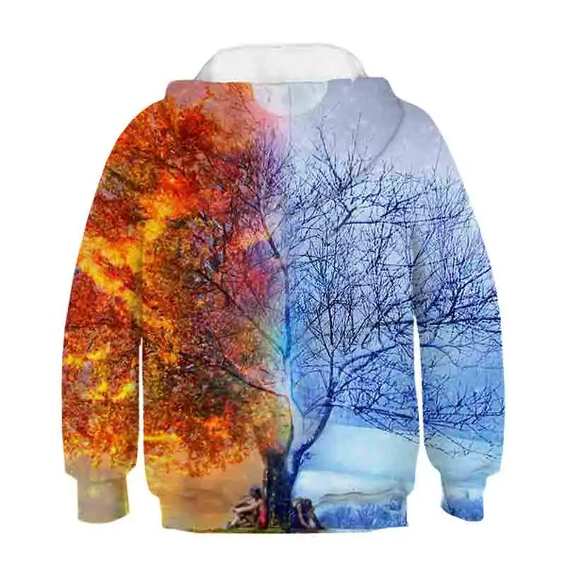 what is a youth hoodie Winter/Autumn Warm Beautiful Landscape Clothing For Little Girls Flowers Print Hoodie Children Pullover For Boys Sweatshirt baby hooded shirt