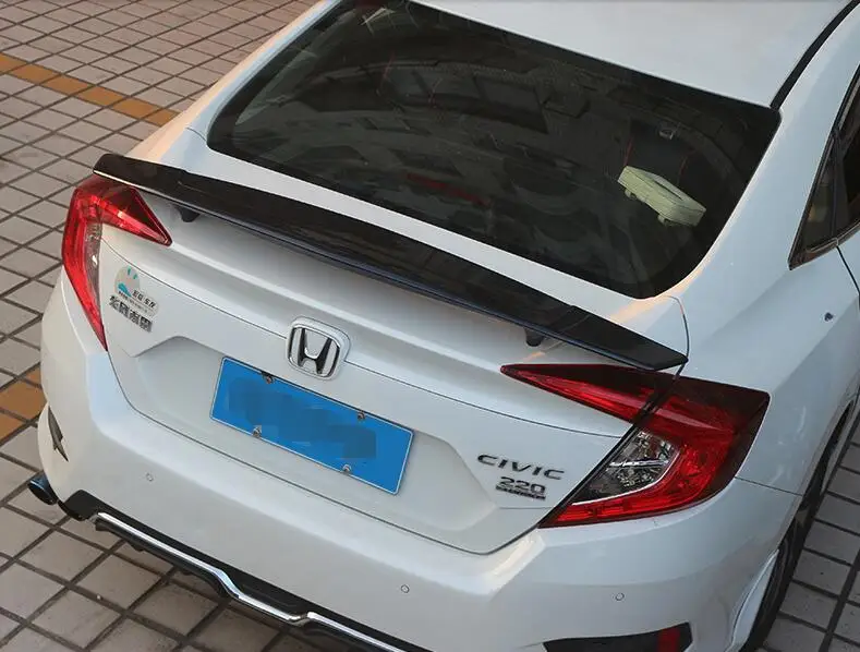 Спойлер для Civic задний спойлер из АБС пластика заднего крыла автомобиля Honda 2016 2018
