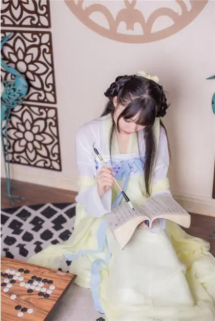 Традиционная одежда hanfu для косплея, женское платье императрицы древней династии Тан, красный, белый, желтый, для женщин, Древний китайский