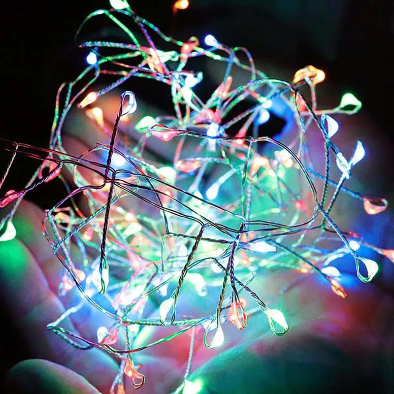 LED Firecracker String Light 2M 200 Bulbs Remote Control 8 Model Fairy Lights Christmas New Year Wedding Party Decoration Lamp (25)