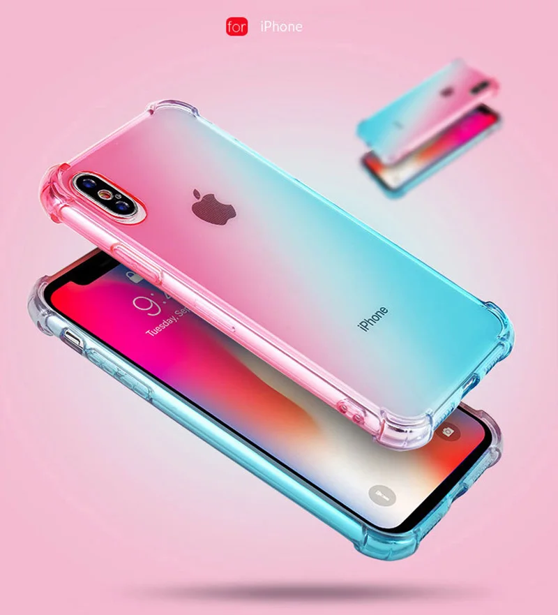Прозрачный мягкий чехол для iPhone 11 XR X XS Max 8 7 6 6s Plus Pro | Мобильные телефоны и
