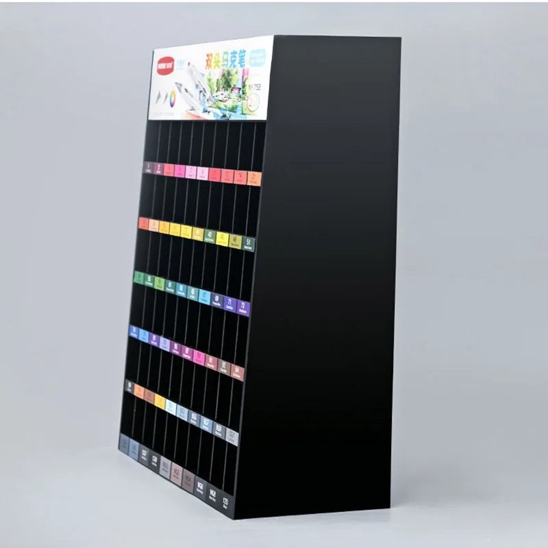 Демонстрационный стенд для маркерных ручек большой емкости 60 цветов(360) демонстрационный стенд для канцелярских товаров, держатель для ручек, многофункциональная стойка для хранения