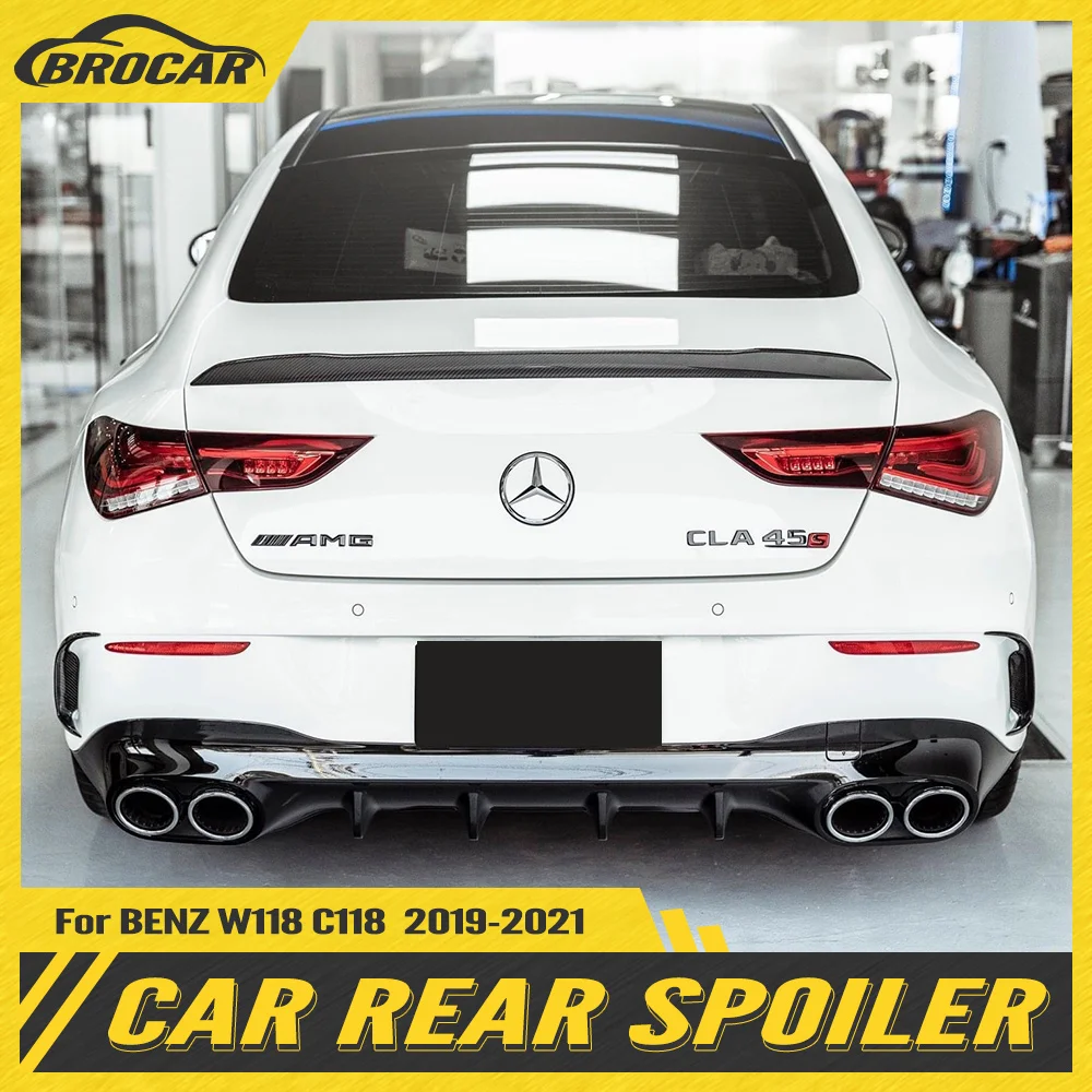 C118 Spoiler Per Baule Posteriore Per Mercedes Benz Classe Cla W118 2019-2020 Cla250 Cla200 Cla220 Spoiler Per Baule Posteriore Nero Lucido