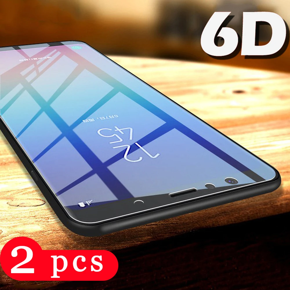 2 шт. 9H для samsung Galaxy j5 j7 pro 2017 j6 j8 2018 защитная пленка из закаленного стекла телефона