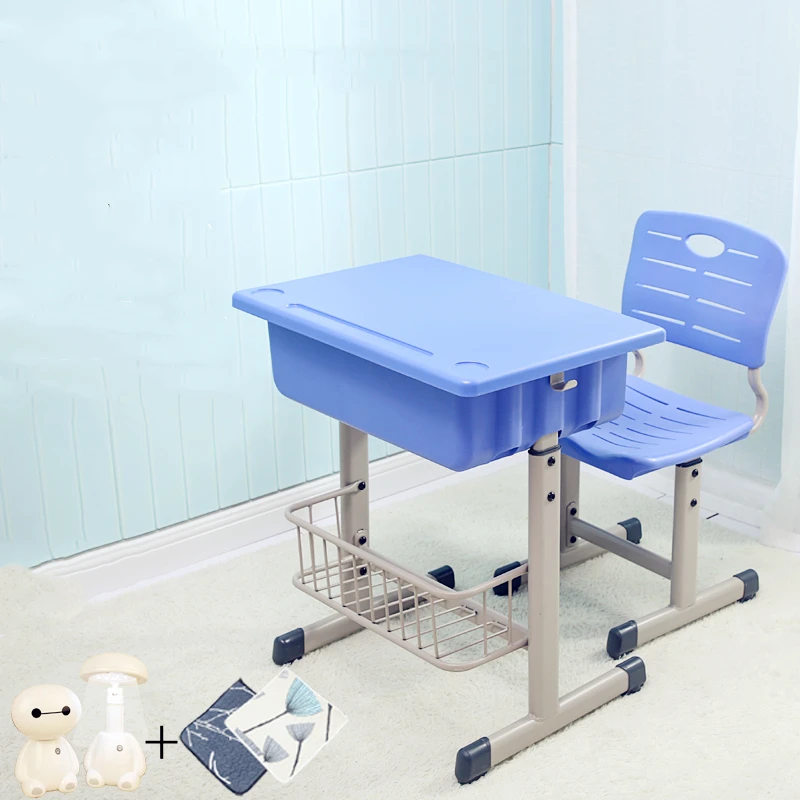 

Student desk and chair training course lift children's learning table and chair set home writing table