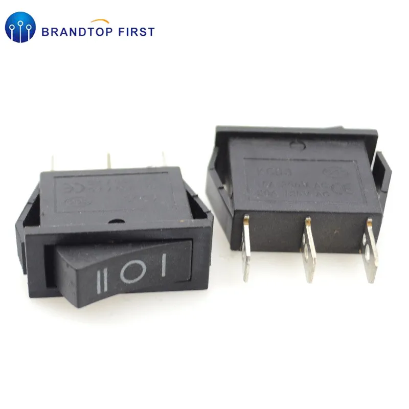 2 шт. KCD3 кулисный переключатель 15A /20A 125V/250V ВКЛ ВЫКЛ на 3 позиции контактного