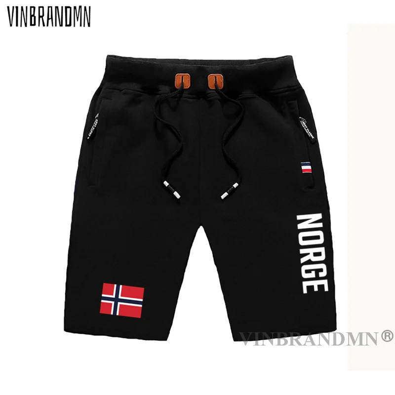 

Norway Norge mens shorts beach new men's board shorts flag workout zipper pocket sweat bodybuilding casual Norwegian Nordmann