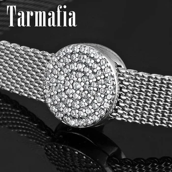

Luxury Top Quality 925 Sterling Silver Shiny CZ Crystal Clip Beads Fit Reflections Charm Women Watch Bracelet DIY Jewelry Making
