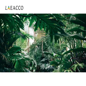 

Laeacco Tropical Palms Tree Leaves Birthday Party Decor Forest Pattern Photography Background Photo Backdrop For Photo Studio