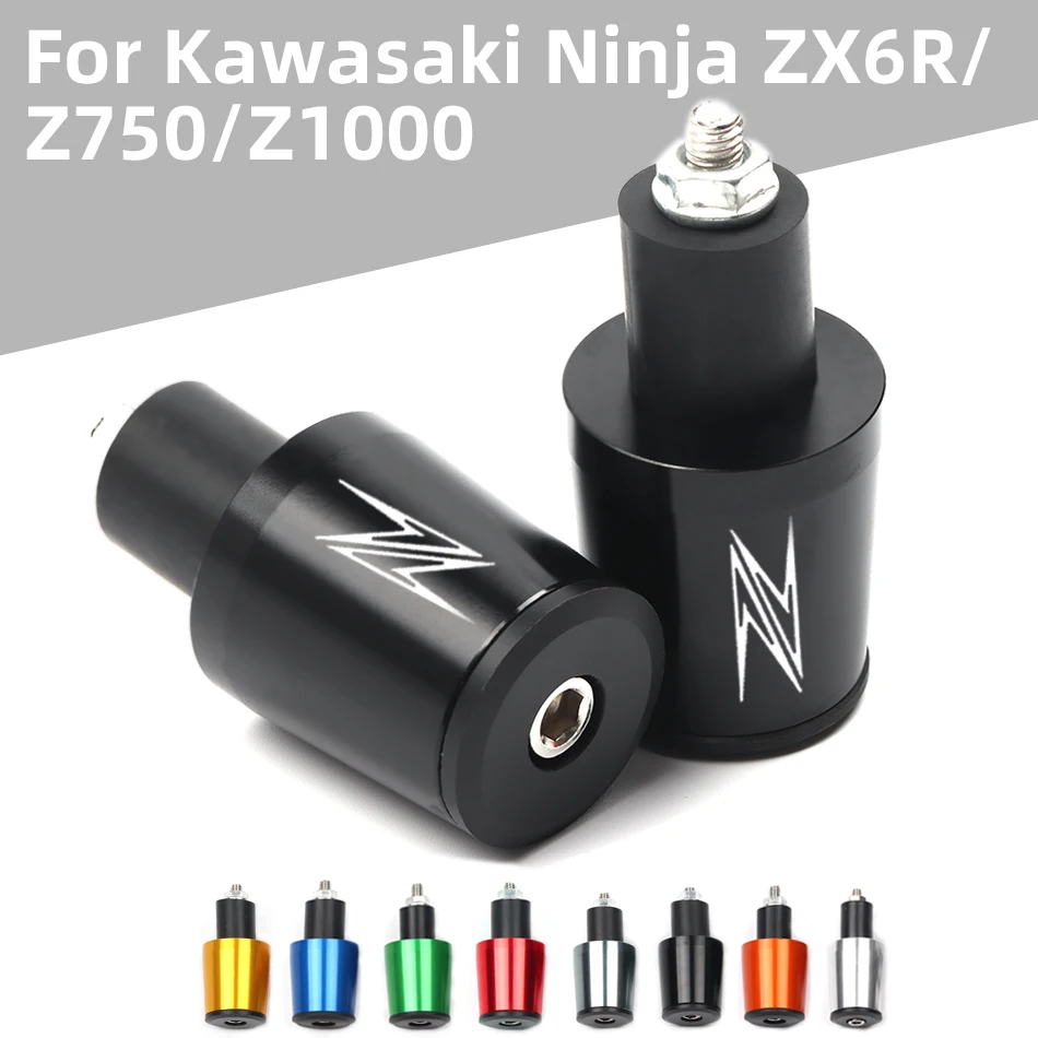 Ручки для мотоцикла с ЧПУ 7/8 дюйма 22 мм Концевая заглушка Kawasaki Ninja ZX6R 7R 9R 10R 12R 14R Z1000 Z750 ZZR600 ZRX1100|Ручки