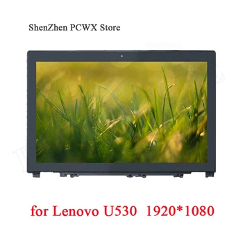 

for Lenovo Ideapad U530 Touch Screen Assembly with Frame Glass Digitizer B156HTN03.4 FHD 1920*1080 30pin 15.6 Original LCD Panel