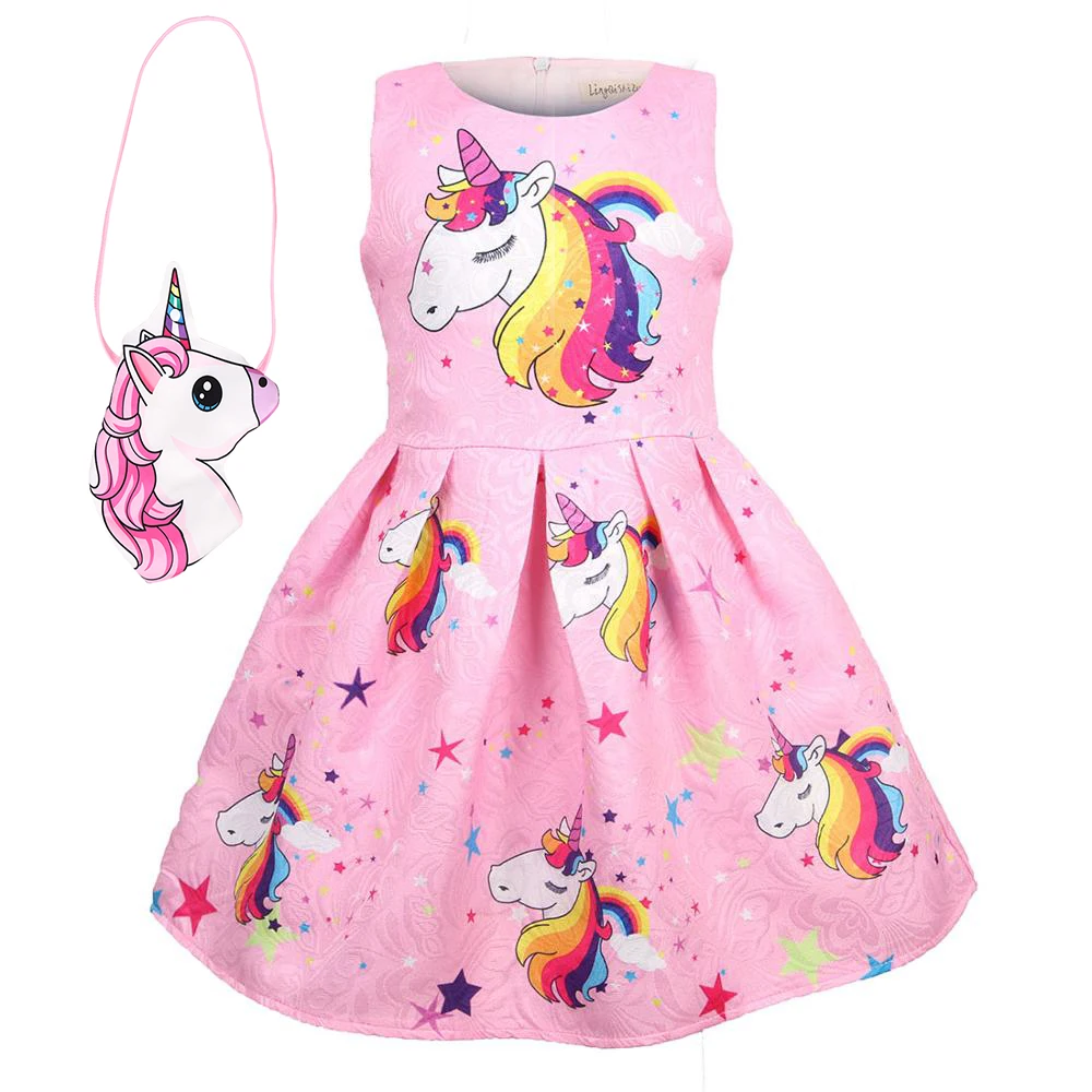 

Baby Summer Princess unicorn party Dresses Children Clothing For Girl Halloween Birthday Party Vestido Christmas Dress 8617