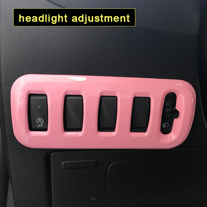 Interior AC Vent Frame Trim Stickers For Smart 453 Fortwo & Forfour (2015-2019) - ABS Plastic Decorative Cover, Multiple Colors