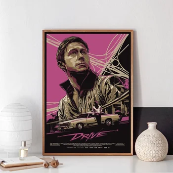 

Drive Minimal Stuntman Ryan Gosling Mechanic Movie Film Canvas poster No Frame