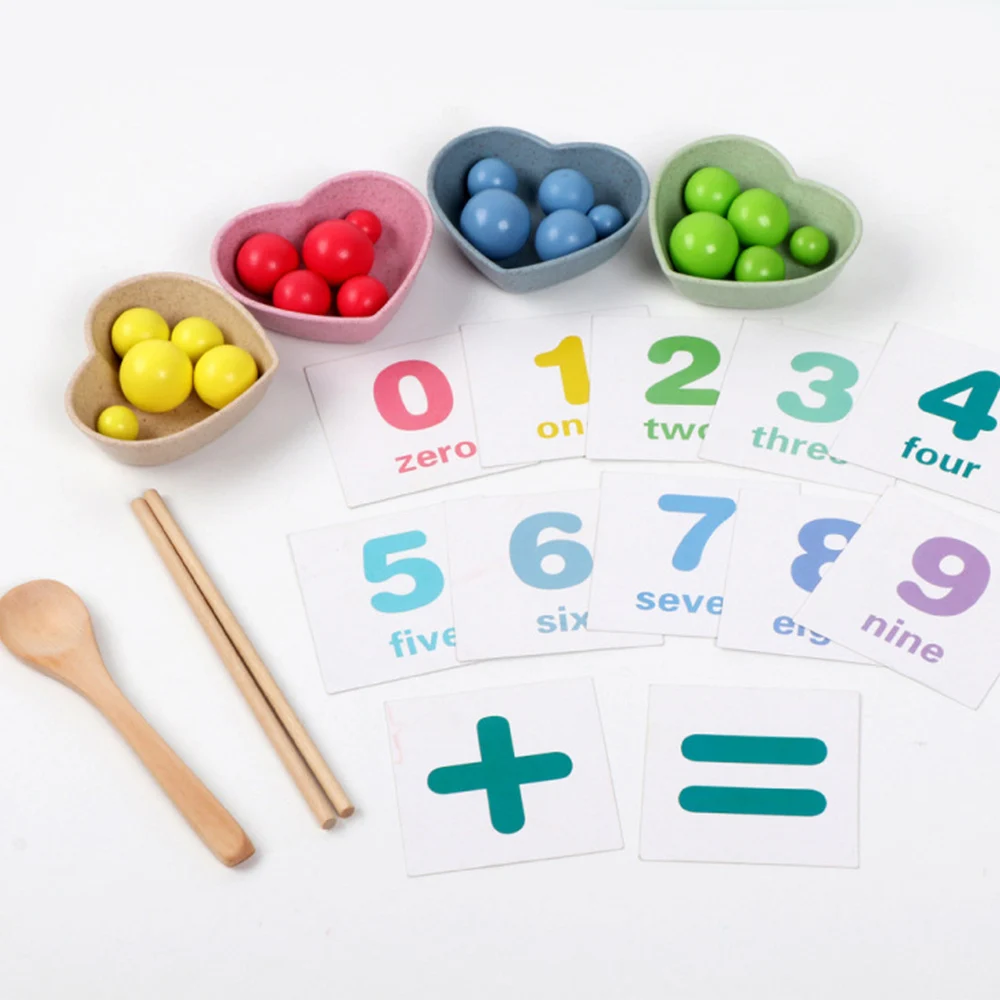 1 шт., детское математическое образование игрушечные наборы, детская игрушка для раннего развития, детские палочки для еды, клипсы, бусины