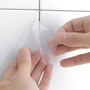 

20pcs Double-sided Transparent Adhesive Stickers Waterproof Wall Sticker Seamless Tile Paste Sticker For Kitchen Bathroom