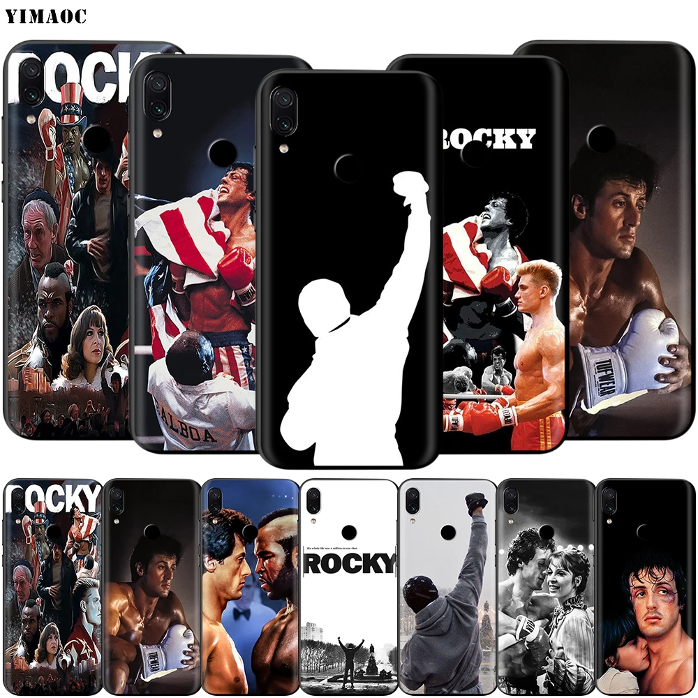 Мягкий ТПУ чехол YIMAOC Rocky Balboa для Xiaomi Redmi mi Note MAX 3 6 6A 7 mi6 mi8 9 se a1 a2 Pro Lite go pocophone f1 |