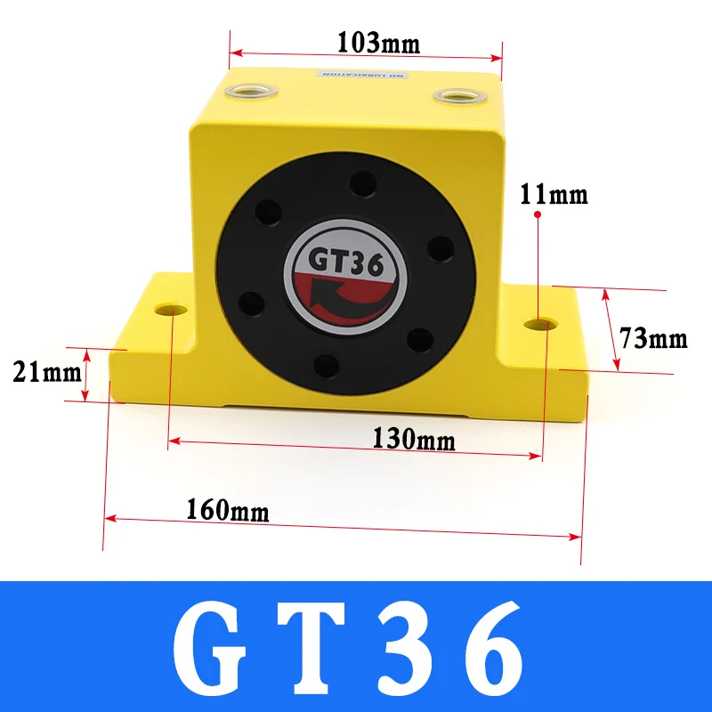 GT4, GT6, GT8, GT10.. промышленный пневматический вибратор осциллятор воздушный роторный турбо-вибратор Feidiwa Тип - Цвет: GT36