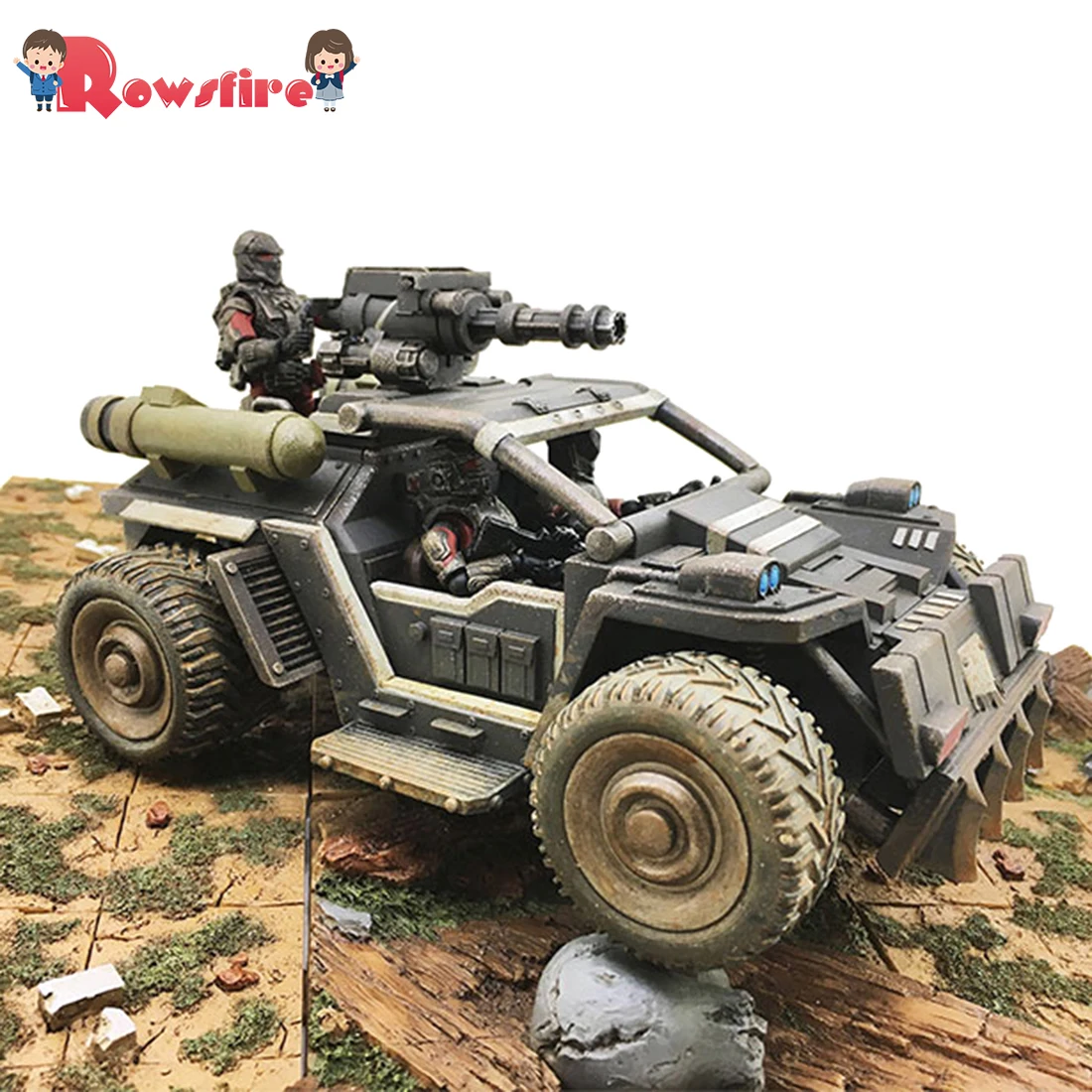 

1:27 Mecha Model Wild Rhinoceros Assault Scout Vehicle DIY Removable Handwork Military Model Assault Scout Vehicle