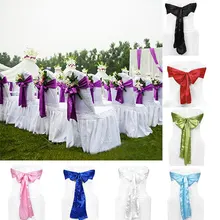 Романтический кресло ленты атласные чехлы лента вечерние свадебные гостиничный домашний текстиль