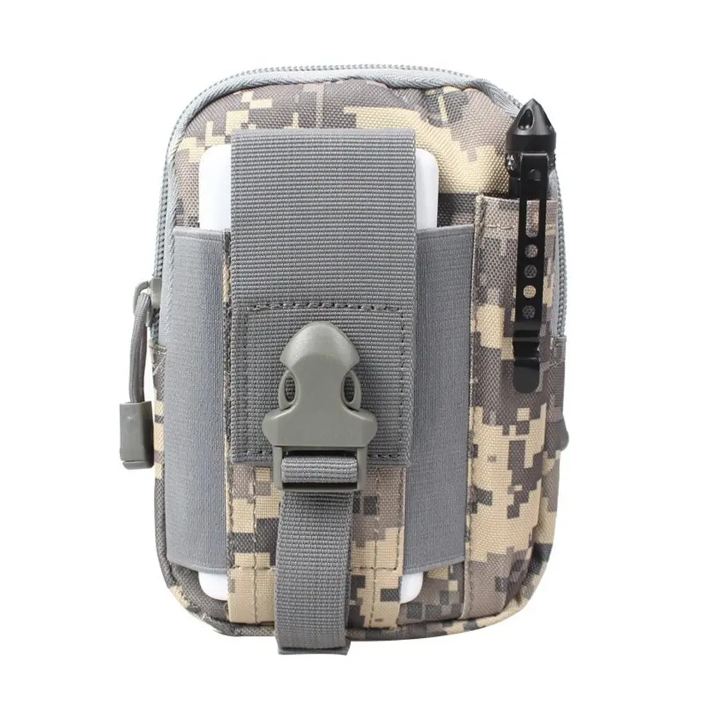 Multifunctional Outdoor Camouflage Tactical Utility Water-Resistant MOLLE Bag Mobile Phone Pocket Phone Pouch Belt Waist Cover