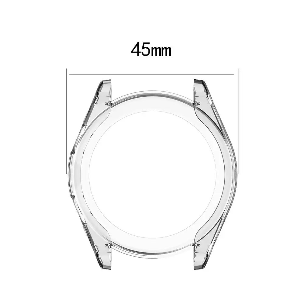 Чехол из ТПУ для huawei Watch GT 42/46 мм версия(часы GT элегантные) Специальный прозрачный защитный чехол из ТПУ - Цвет: White