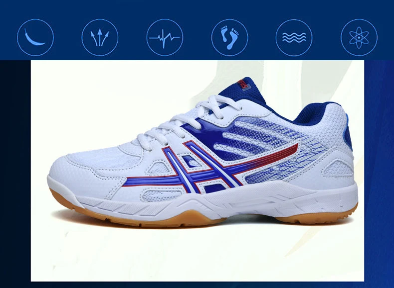 Description Picture 5 of itemQUAOAR Men Professional Volleyball Shoes Unisex Sports Breathable Damping Shoes Women Mesh Wear-resistant Sneakers size 31-45
