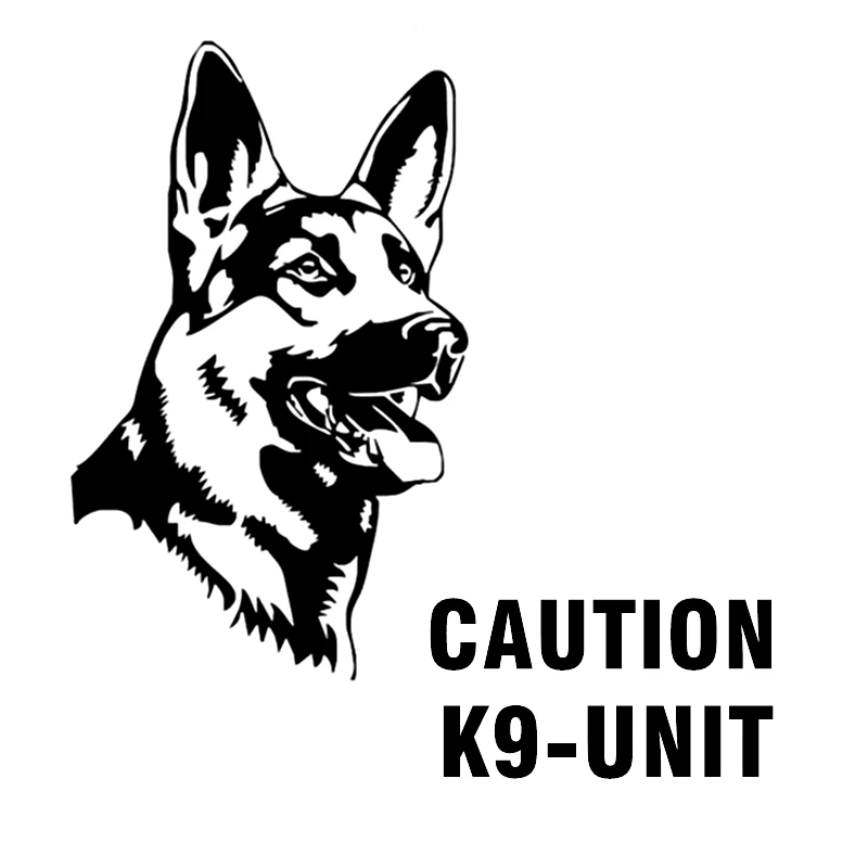 CK20083# наклейки на авто Осторожно K9 UNIT водонепроницаемые машину наклейка для