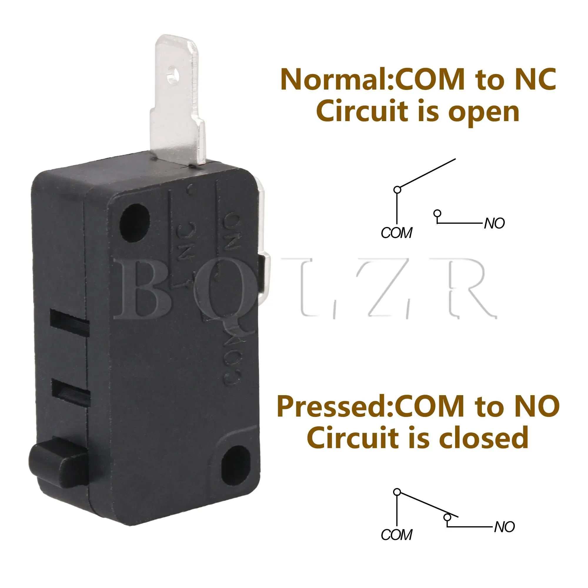 BQLZR 2PCS Universal Microwave Oven Door Switchs Replacement for KW3AT-16 Normally Open Type