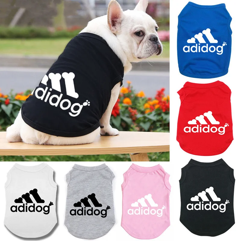 Adidog Dog Clothes Summer Dog Vest For Small Medium Dogs Shirt Jackets Dogs Puppy Costume Cat Spring Clothing Pets Outfits