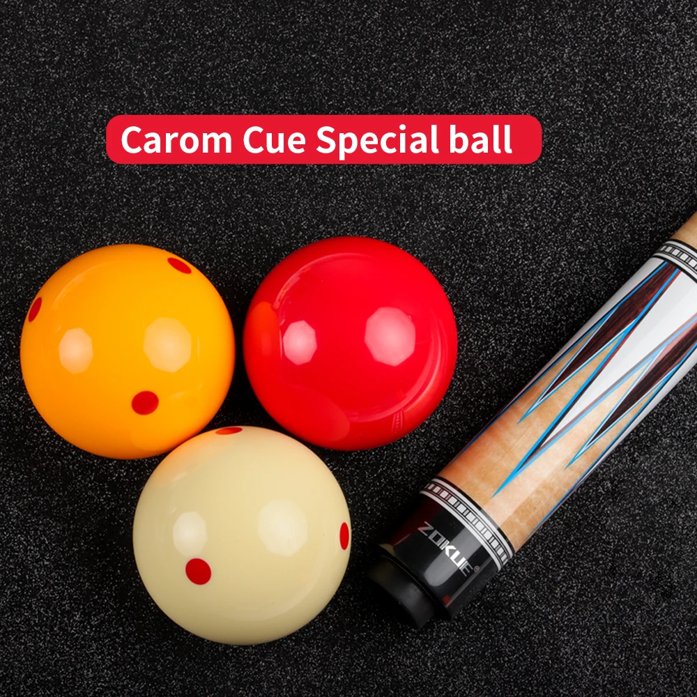 Billiard Ball 3 pcs Korean 3 Cushion Game Ball French Carom Billiard Ball Libre Cue 6 Dot-Spot Exercise 61.5mm Billiard Accessories