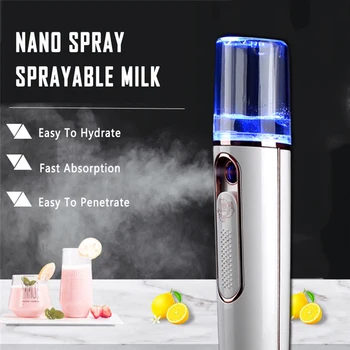 

36ml Portable Power Bank Nano Spray Handheld Atomizer Face Skin Care Face Steamer Home Facial Moisturizer Массажеры Для Лица