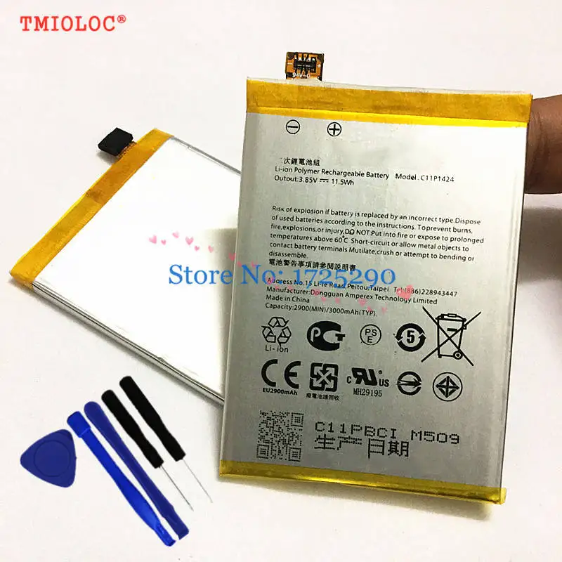 Аккумулятор ZE550ML ZE551ML C11P1424 3000 мАч для ASUS ZenFone 2 Z00ADA Z00ADB Z008DB аккумулятор +