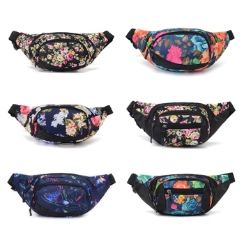 

Women Printed Waist Fanny Pack Belt Bag Travel Hip Bum Chest Phone Pouch LX9F