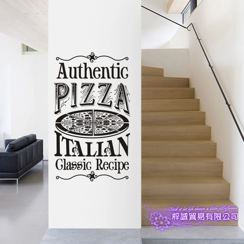 Pizza Sticker Food Decal Poster Vinyl Art Wall Decals Pegatina Quadro Parede Decor Mural Pizza Sticker