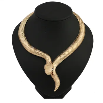 

Fashion Necklace Luxury Sexy Exaggerated Gold Snake Long Party Necklace For Women Jewelry Bijoux Gift