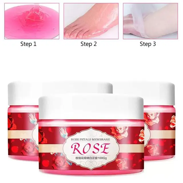 100ml Rose Repair Hand Mask Natural Ingredients Moisturize Nail Hand Care Paraffin Wax Soften Treatment Hand