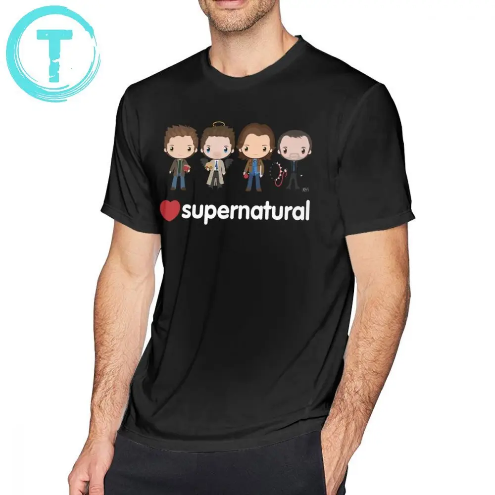 

Supernatural T Shirt Love Supernatural T-Shirt Male Classic Tee Shirt Graphic 100 Percent Cotton XXX Short Sleeves Cute Tshirt