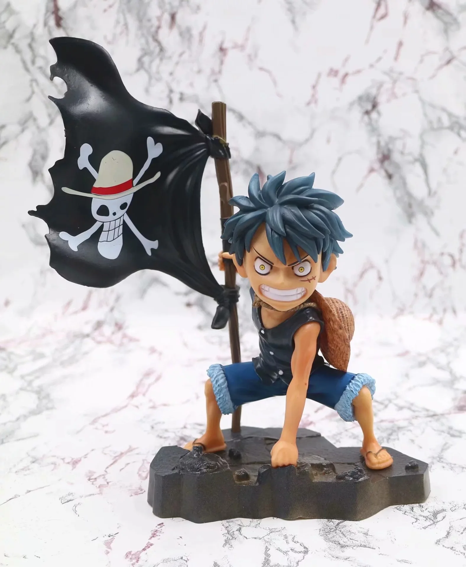 

Anime One Piece Flag Take Flag Luffy Black Red Yellow Three-Color Limited Edition Boxed Garage Kit Decoration Model
