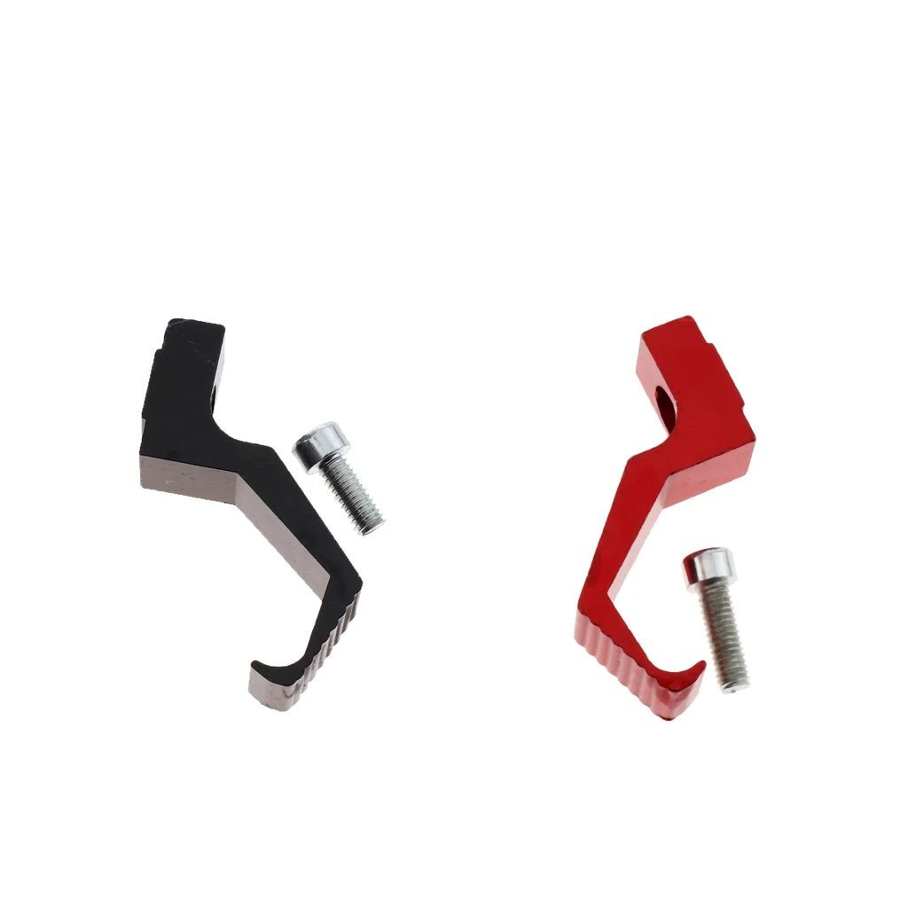 Motorcycle Helmet Hook, 2pcs Hat Wall Mount Display Rack Shelf Black & Red