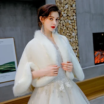 

Fashional Winter Ladies Fur shawl for wedding Black and white brown Tippet Bridal fur shawl upscale banquet mink