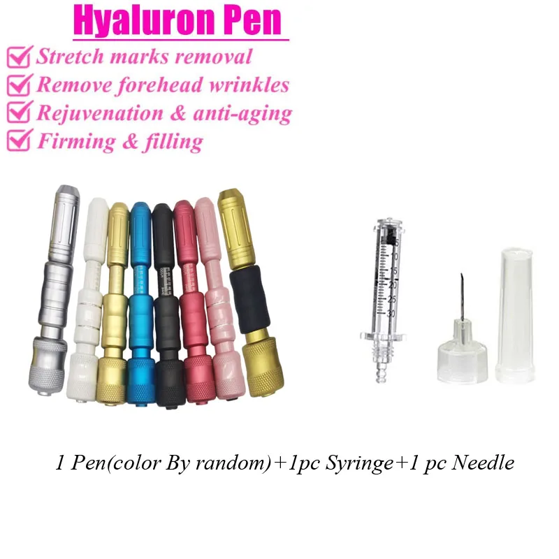 

0.3ml hyaluronic injection pen hyaluron gun atomizer wrinkle removal free needle Brand New