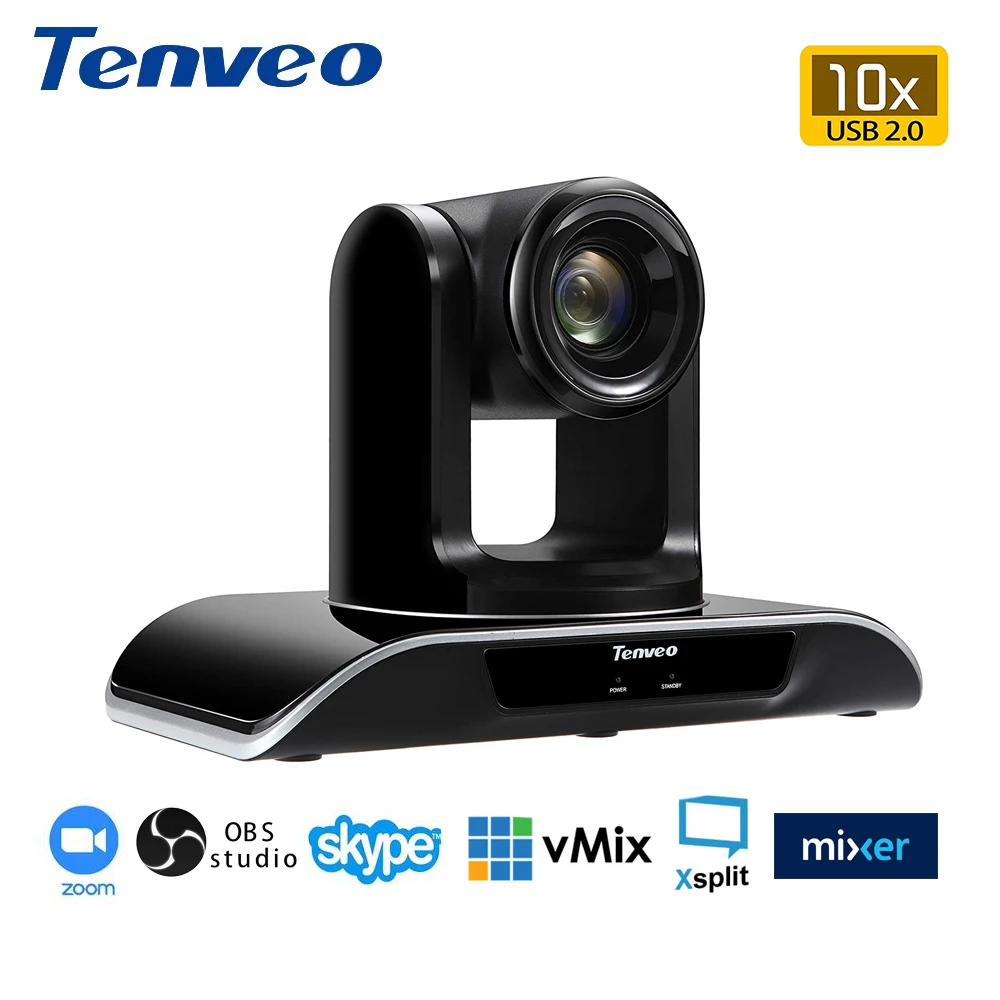 Камера для видеоконференции Tenveo VHD102U 10x Zoom 1080p PTZ USB Full HD камера H.264 телеобразования