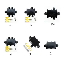 Распределительная коробка IP68 Водонепроницаемая УФ Защита от солнечных лучей на открытом воздухе несколько способов пластиковая электрическая распределительная коробка чехол кабель провод соединитель защита