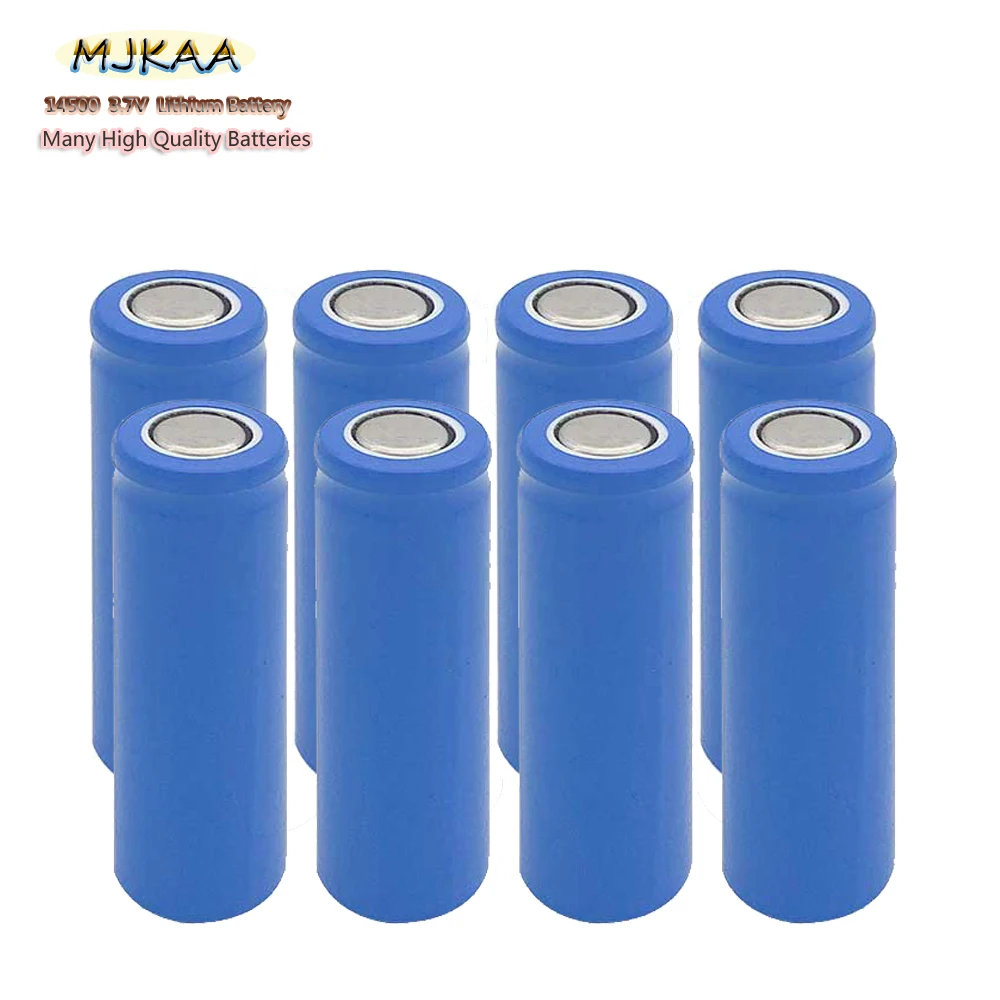 MJKAA 10 шт 1200mAh аккумулятор 14500 литий 3 7V #AA Аккумуляторная для мобильный фонарик с