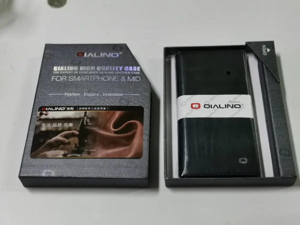 Genuine Leather Flip Wallet Case for Samsung Note