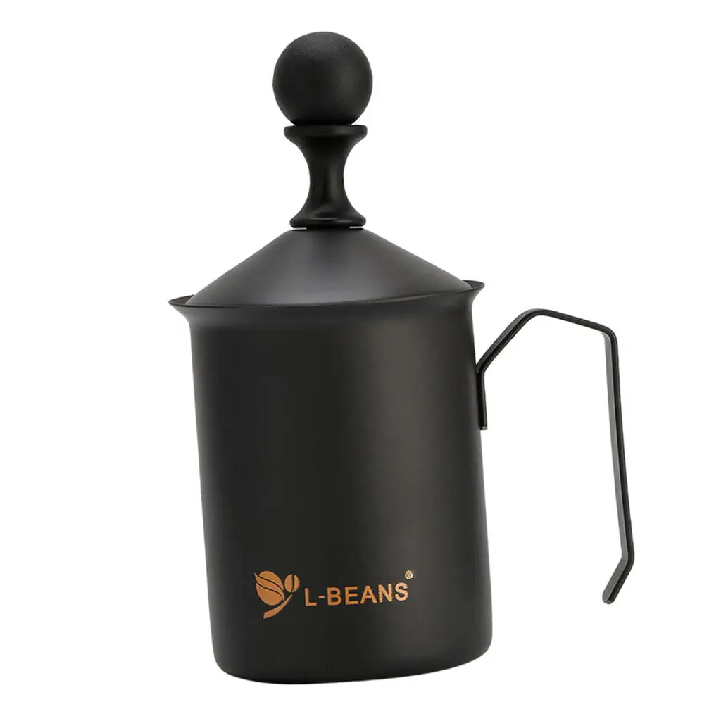 600ml Stainless Steel Milk Frother Double Mesh Milk Foamer DIY Fancy