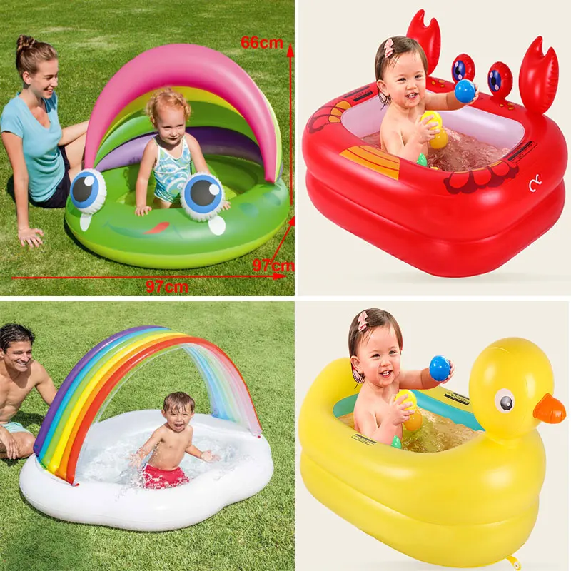 Children's Slide Baby Pool Water Slide Inflatables Kid Swimming Pool Infant Pools Children's Sliding Board Swim Outdoor